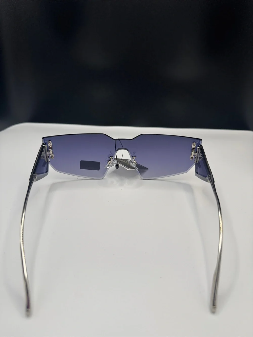 Purple Rimless Shield Sunglasses - Women Accessories